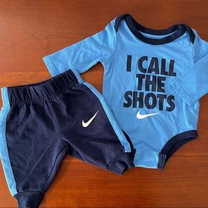 Nike “I Call The Shots” Graphic Bodysuit/Pants Set